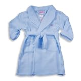 Gyrl Co. - Girls Fleece Shawl Collar Robe, Light Blue