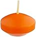 Zest Candle 24-Piece Floating Candles, 1.75-Inch, Orange