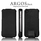 SGP iPhone 4 Leather Case Argos Black