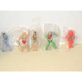 Masters of the Universe 1980s 4" Rubber Figure Set She-Ra He-Man