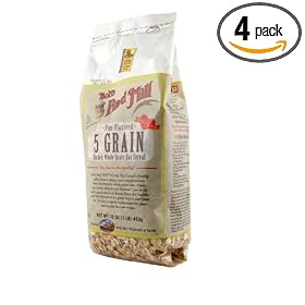 Bob's Red Mill Cereal 5 Grain Rolled, 16-Ounce (Pack of 4)