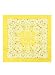 Yellow Flower Center Paisley Bandana