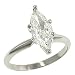 1.28cttw Marquise Diamond Solitaire Ring Egl E-F/SI2