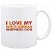 New  I Love My White German Shepherd Dog  Mug Dog