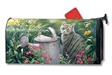 Sabrina &acute; s Garden Tabby Cat Magnetic Mailbox Cover - B000MC83ZK