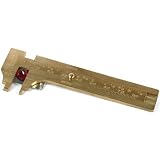 Deluxe Brass Slide Caliper Gauge Jewelers Beading 80mm