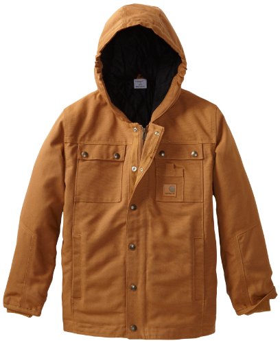 Hot Item !!! for Carhartt Boys 8-20 Rancher Jacket, Carhartt Brown, X-Large-18/20
