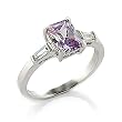 Jewelry - 1 Carat Light Amethyst CZ Ring
