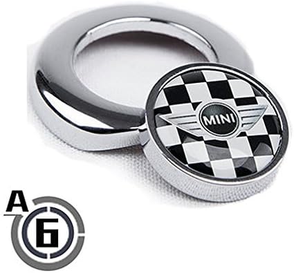 QUY Emblem Design-Engine Start Button Decor Adhesive Cover for 2 Gen MINI Cooper S Clubman Countryman with Push Star Button color A6