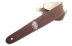 Gaucho Brown Deluxe Leather Guitar Strap for Electric/Acoustic/Bass Guitar