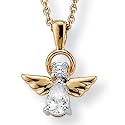 Cubic Zirconia Angel Pendant
