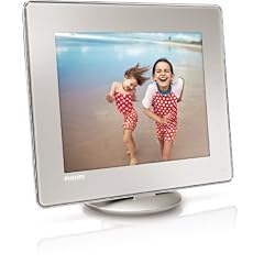 Philips SPH8528 Digitales Photo Book Bilderrahmen (20,3 cm (8 Zoll) Display, 4:3,  2 GB interner Speicher, Multislot Kartenleser) silber