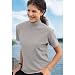 (エディー・バウアー) Eddie Bauer 半袖モックネックTシャツ