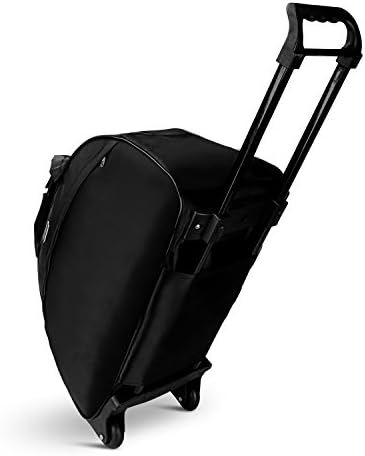 Carry on Luggage, Tengyue Wheeled Duffel, 20 Inch Rolling Duffel Bag (Black)