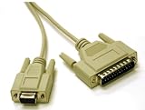 Cables To Go - 03019 - 6ft DB25M to DB9F Null Modem Cable