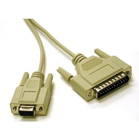 Cables To Go - 03019 - 6ft DB25M to DB9F Null Modem Cable