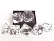 Clear Translucent 7-piece Dice Set
