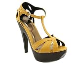 STRAPPY CUT-OUT T-STRAP PLATFORM