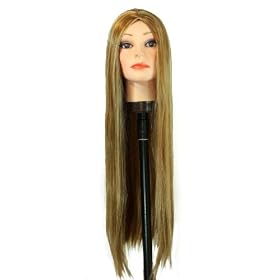 32″ Long Strawberry Blonde,Pale Blonde slightly feathered bottom synthetic wig