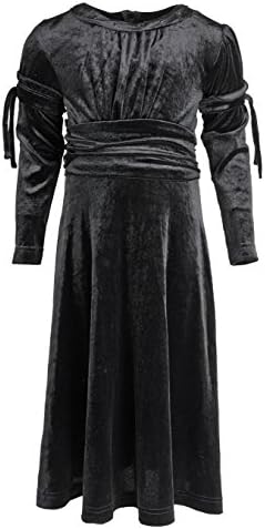 Juicy Kids Little Girls Velour Winter Waisted Nightgown Dress with Decorations