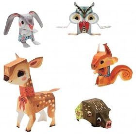 Paper toys pliages bois joli
