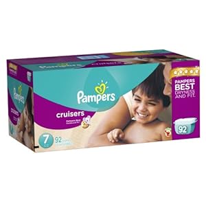 Pampers Cruisers Diapers Size 7 Economy Pack Plus 92 Count