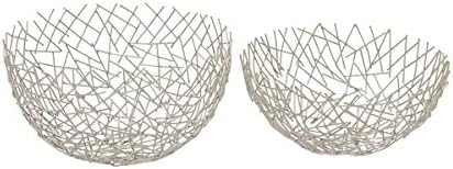 Metal Bowl Set Of 2 13-inch, 12-inch
