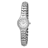 Caravelle by Bulova Women's 43L72 Expansion Bracelet White Dial Watch