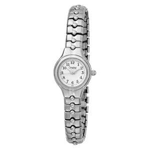 Caravelle by Bulova Ladies 43L72 Expansion Bracelet White Dial Watch