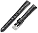 Artisan of Italy CITQR100-0812LR Women's Fashion Quick-Release Padded Crocodile 12mm Navy Watch Strap