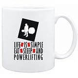New  Life Is Simple ... Eat , Sleep & Powerlifting  Mug Sports