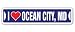 I LOVE OCEAN CITY MD Street Sign beach summertime summer boardwalk