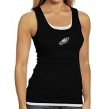NCAA Philadelphia Eagles Ladies Black Harmony Layered Tank Top (Small)