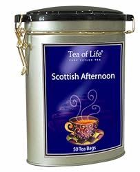 Tea Of Life Black Tea Series, Scottish Afternoon, 50-Count, 2.6-Ounce Tins (Pack of 6)