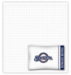 Sports Coverage MLB Milwaukee Brewers Sheet Set Queen