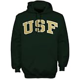 South Florida Bulls Green Bold Arch Pullover Hoodie Sweatshirt