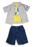 Buster Brown -Toddler Boys 3-Piece Short Set, Yellow, Multi, Denim