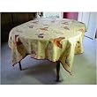 110 inch banquet rectangular Roosters Vintage Print Look French Tablecloth