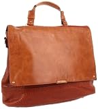 Olivia Harris Fold Over Flap Top Handle with Strap, Vintage Brown, One Size - Shoes best handbags
