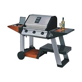 Outback Stainless Steel Excelsior 3 Burner Hooded Gas Barbecue