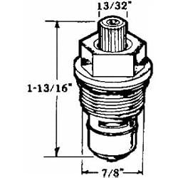 United States Hdwe. P-138C Faucet Stem