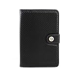 CaseCrown Carbon Weave Organizer Style Case (Black) for the Amazon Kindle 2 / Kindle International