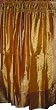 Silk Sari Drapes-2 Brown Panel Decorative Drapery Window Treatment