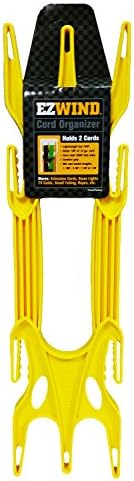 EZ Wind Heavy Duty Cord Organizer - Convenient Quick and Easy Storage for String Christmas Lights, Extension Cords TV Cables, Ropes and More - No More Tangles or Mess