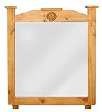 Mansion Mirror with Star (Brown) (44.00"H x 41.00"W x 2.00"D)