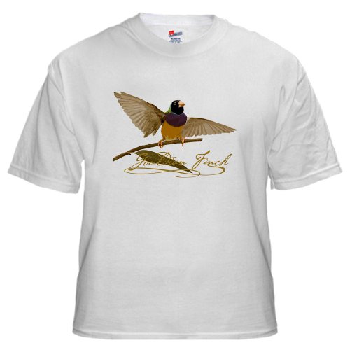 Gouldian Finch T-Shirt - design front Pets White T-Shirt by CafePress