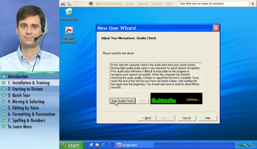 Dragon NaturallySpeaking 9 QuickStart (for Naturally Speaking software)