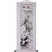 Hand-Painted 48" Oriental Wall Art Scroll - Summer Bamboo & Pandas With White Border