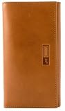 JMC Tan Italian Leather Ladies Purse In Gift Box (Clip)