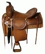 DOUBLE T GAITED Western Pleasure Saddle Square Skirt, Dark Oil, 17 inch